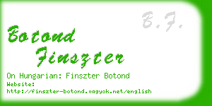 botond finszter business card